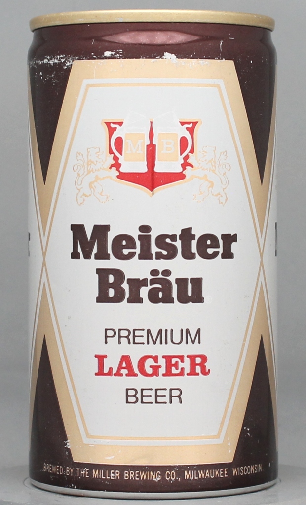 Meister Brau Premium Lager Beer 12 Oz Tab Top Can