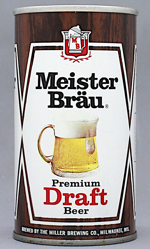 Meister Brau Premium Draft 12 Oz Tab Top Can