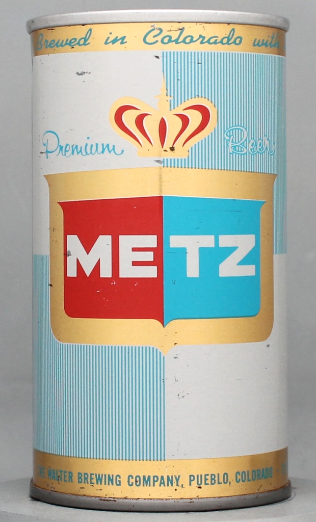 Metz Premium Beer 12 Oz Tab Top Can