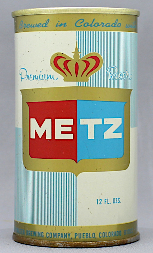 Metz Premium Beer 12 Oz Tab Top Can