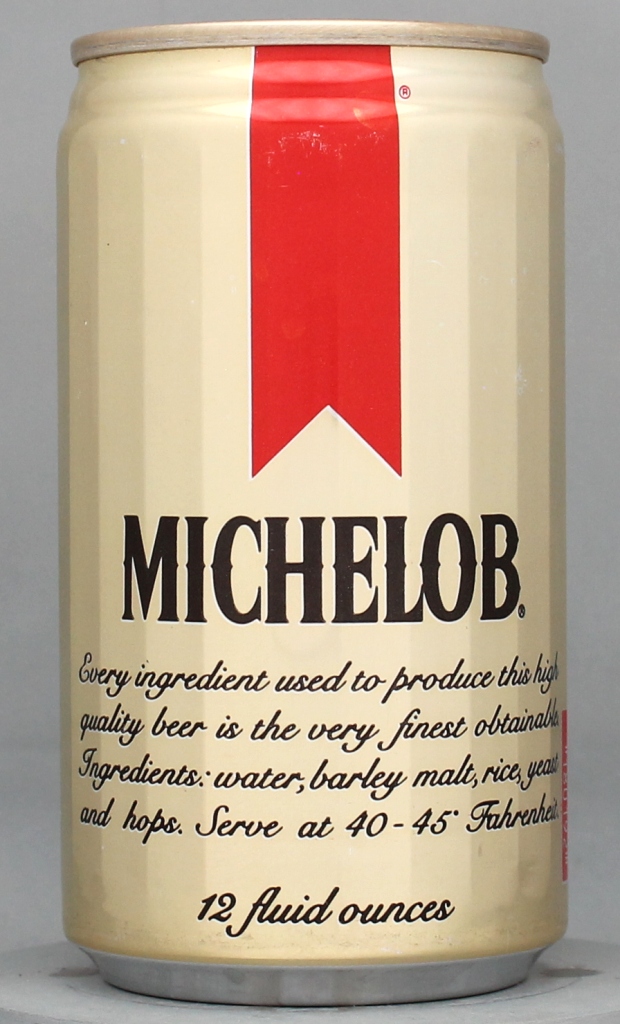 Michelob Beer 12 Oz Tab Top Can