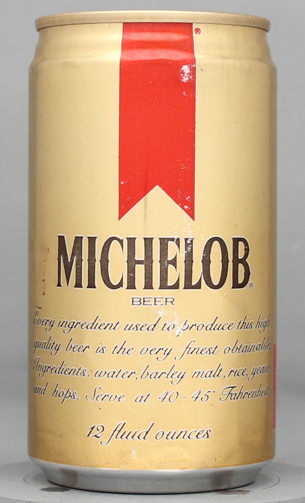 Michelob Beer 12 Oz Tab Top Can