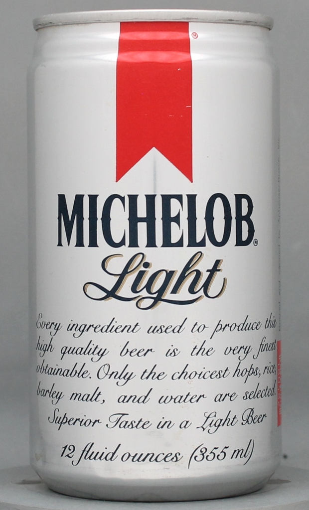 Michelob Light Beer 12 Oz Tab Top Can