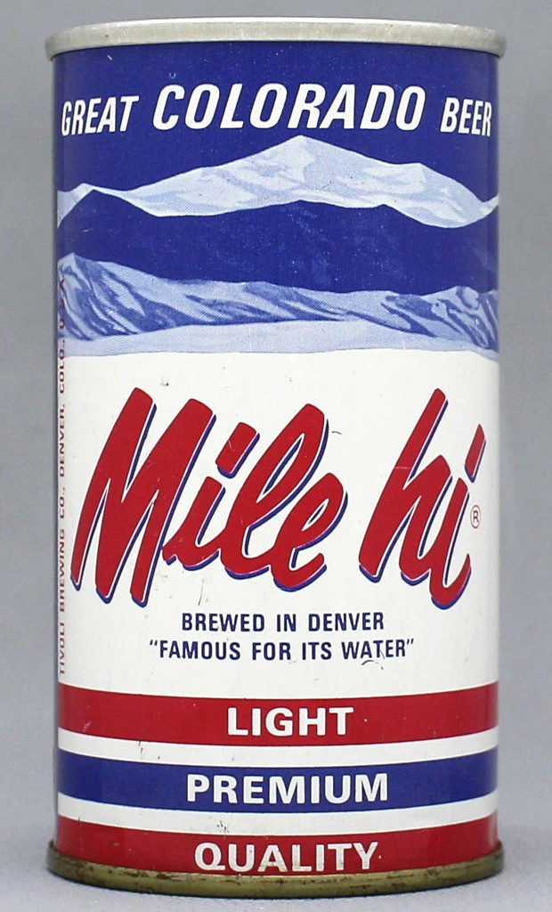 Mile Hi Light Premium Beer 12 Oz Zip/Tab Top Can