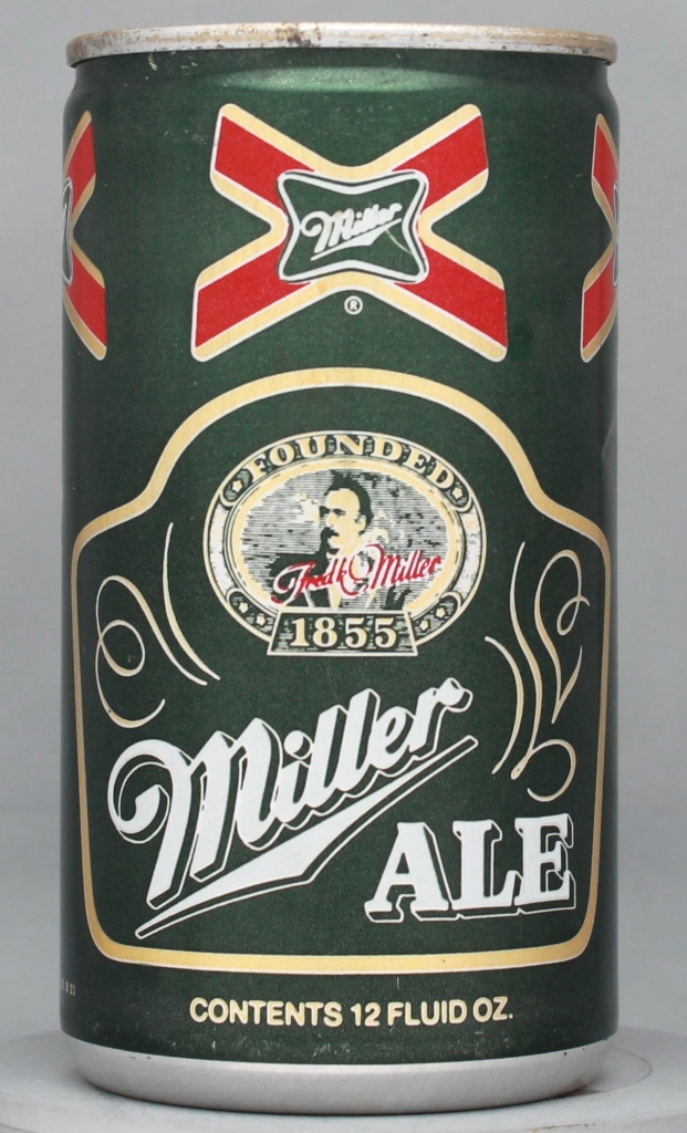 Miller Ale 12 Oz Tab Top Can