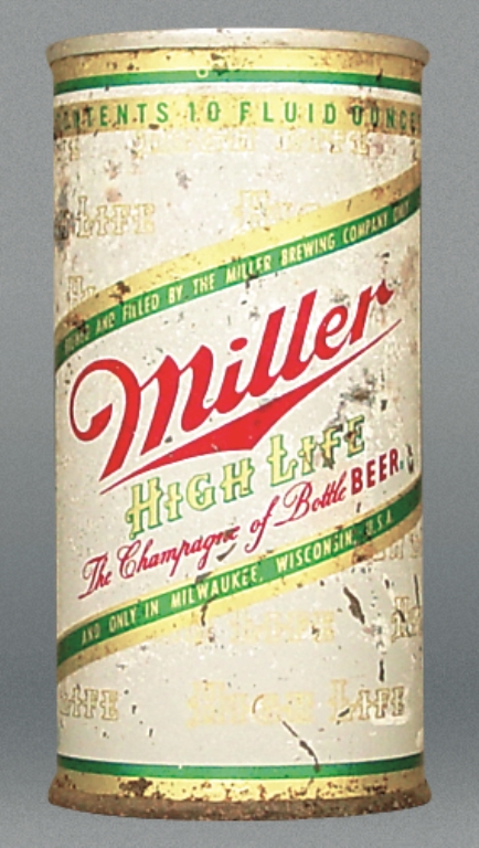 Miller High Life Beer 10 Oz Zip Top Can