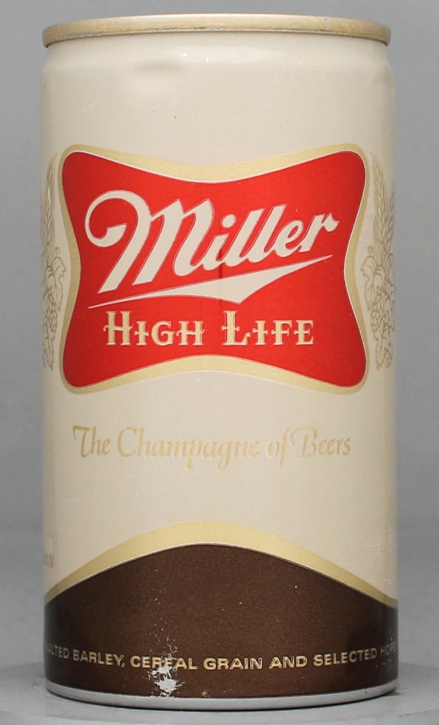 Miller High Life Beer 12 Oz Tab Top Can