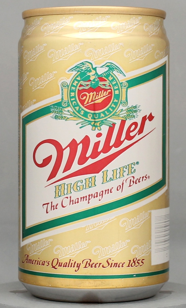 Miller High Life Beer 12 Oz Tab Top Can