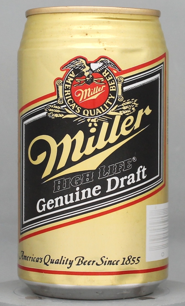 Miller High Life Genuine Draft 12 Oz Tab/Stay Top Can