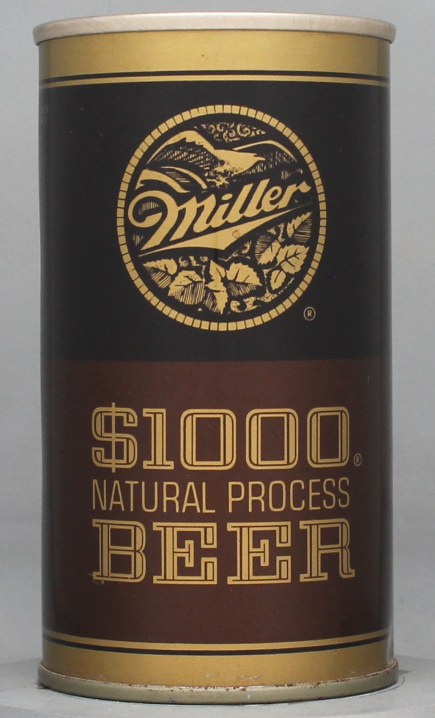 Miller $1000 Natural Process Beer 12 Oz Tab Top Can