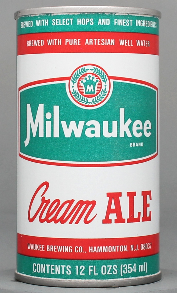 Milwaukee Brand Cream Ale 12 Oz Tab Top Can