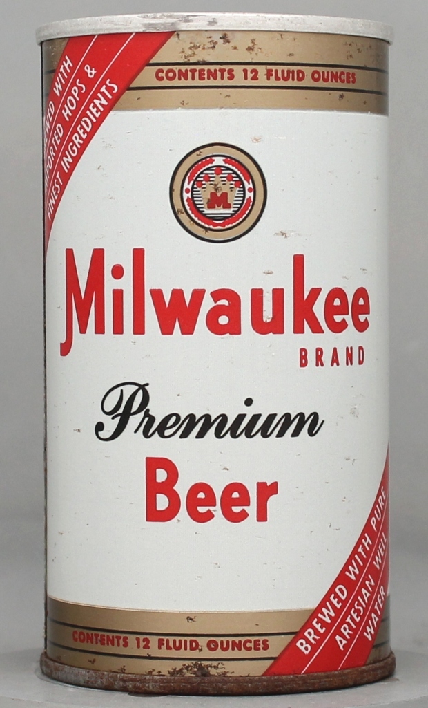 Milwaukee Brand Premium Beer 12 Oz Tab/Insert Top Can
