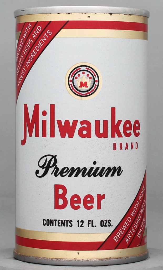 Milwaukee Brand Premium Beer 12 Oz Tab Top Can