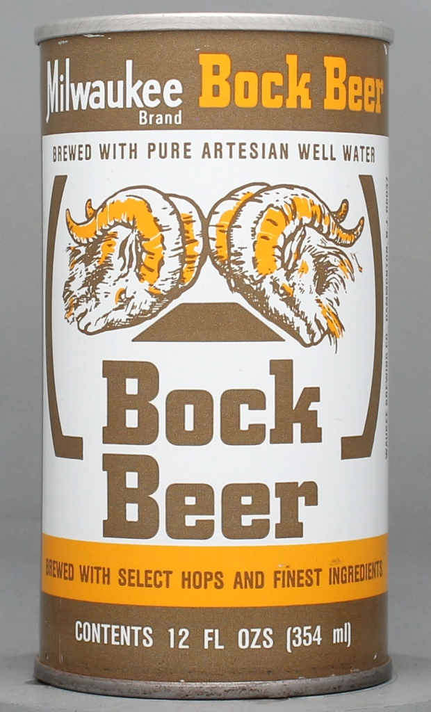 Milwaukee Brand Bock 12 Oz Tab Top Can