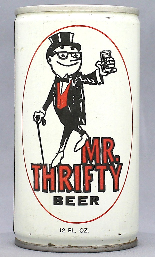 Mr. Thrifty Beer 12 Oz Tab Top Can