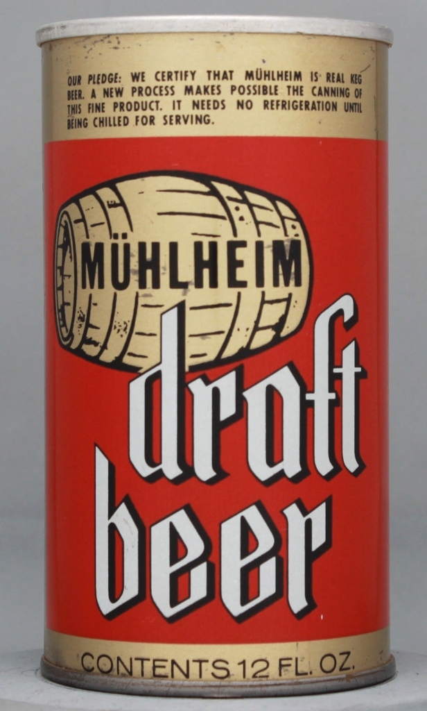 Muhlheim Draft 12 Oz Tab Top Can