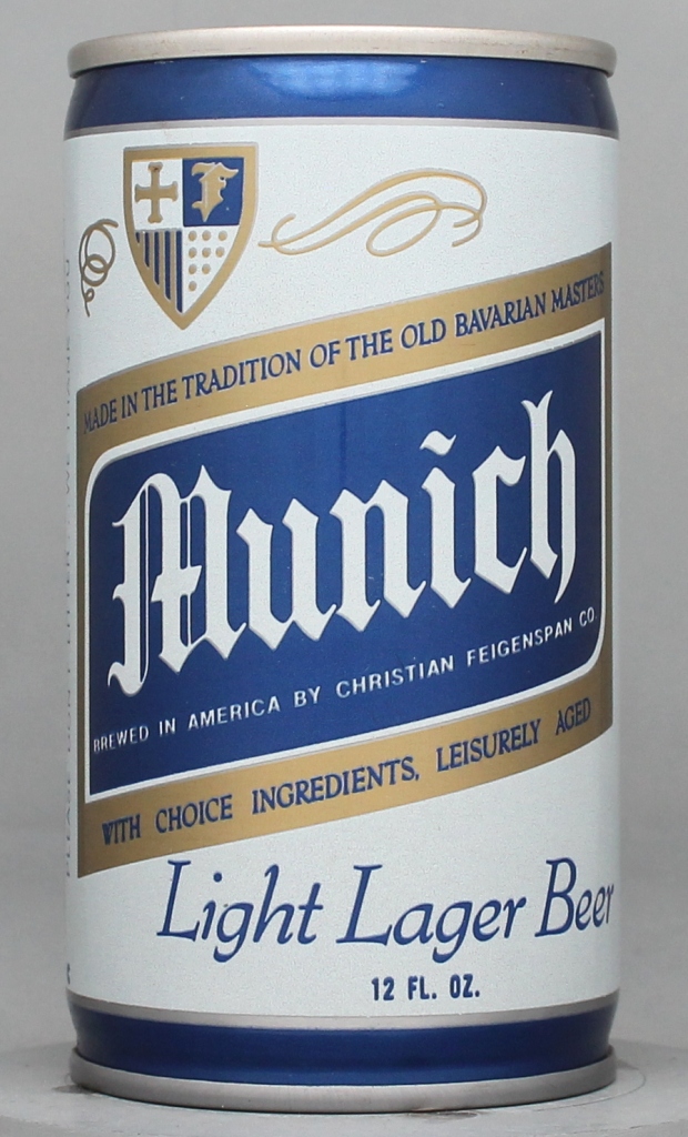 Munich Light Lager Beer 12 Oz Tab Top Can