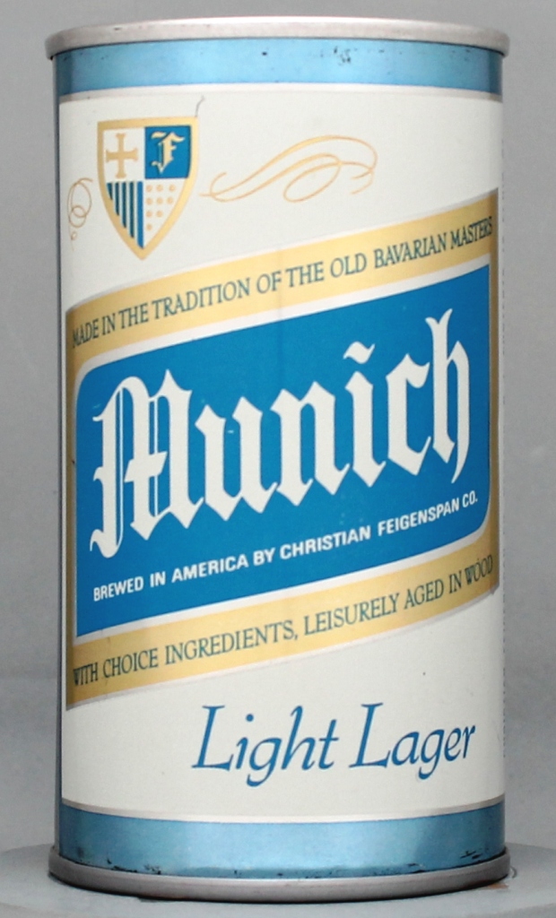 Munich Light Lager Beer 12 Oz Tab Top Can