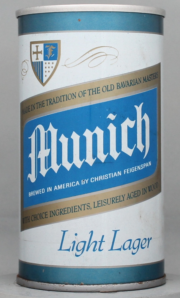 Munich Light Lager Beer 12 Oz Tab Top Can