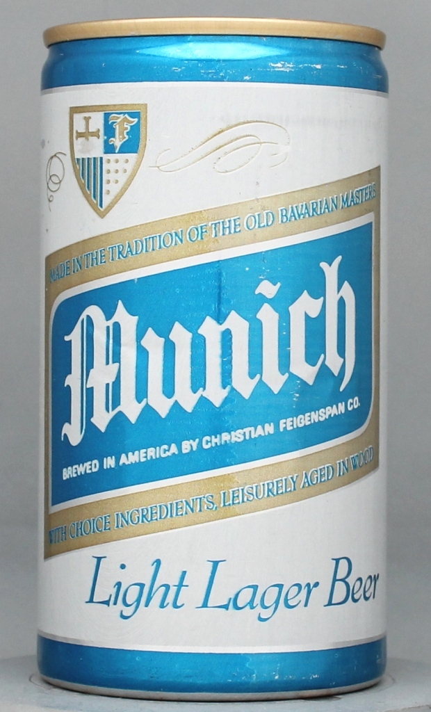 Munich Light Lager Beer 12 Oz Tab Top Can