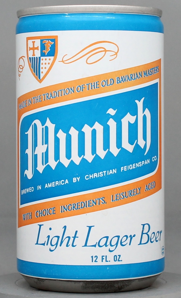 Munich Light Lager Beer 12 Oz Tab Top Can