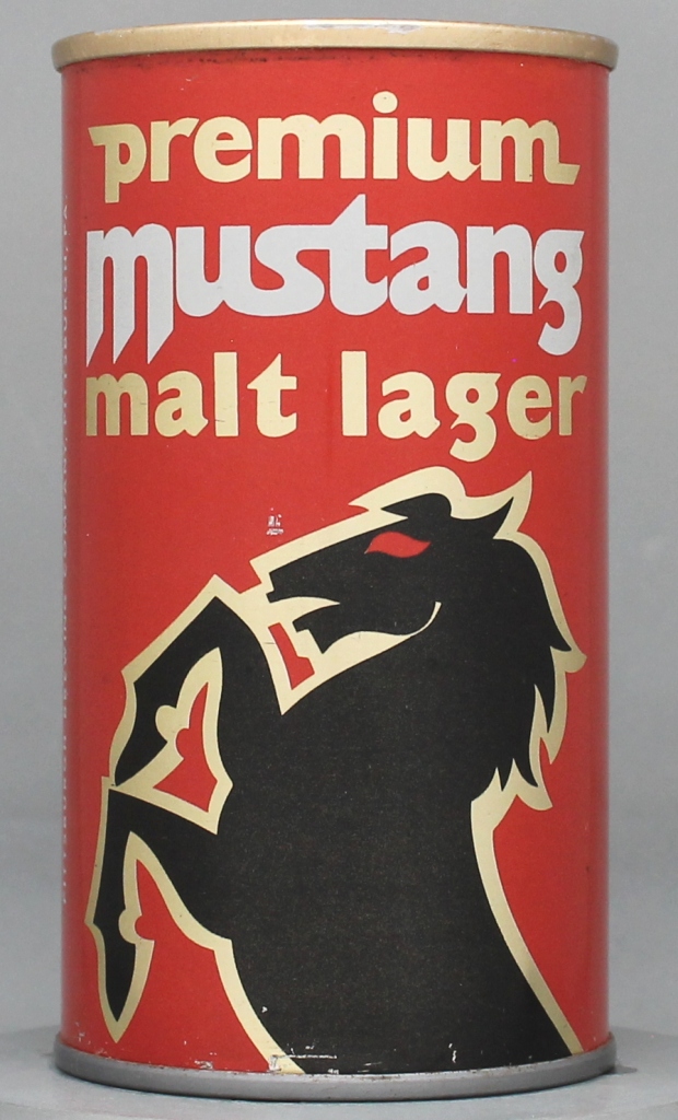 Mustang Premium Malt Lager 12 Oz Tab Top Can