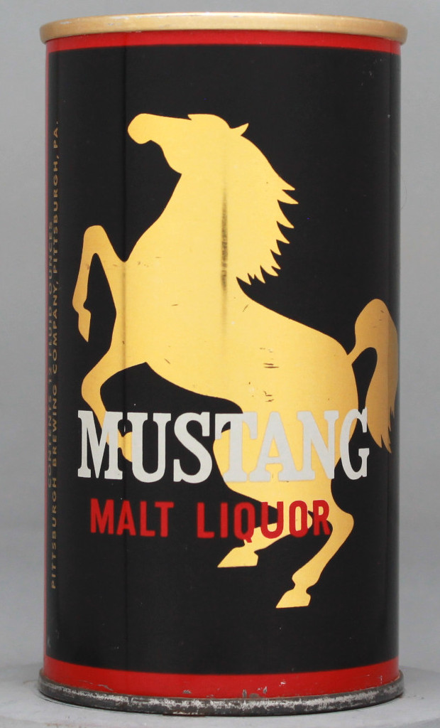 Mustang Malt Liquor 12 Oz Zip/Tab Top Can