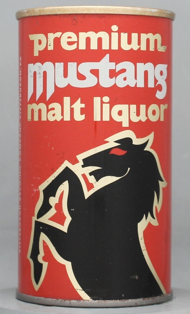 Mustang Premium Malt Liquor 12 Oz Tab Top Can