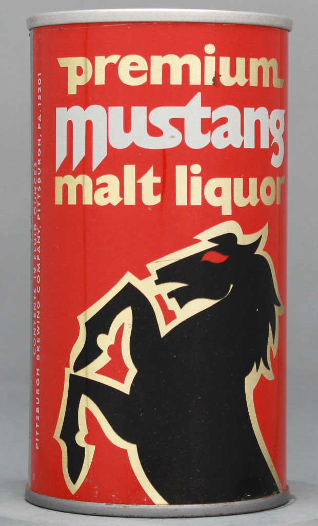 Mustang Premium Malt Liquor 12 Oz Tab Top Can