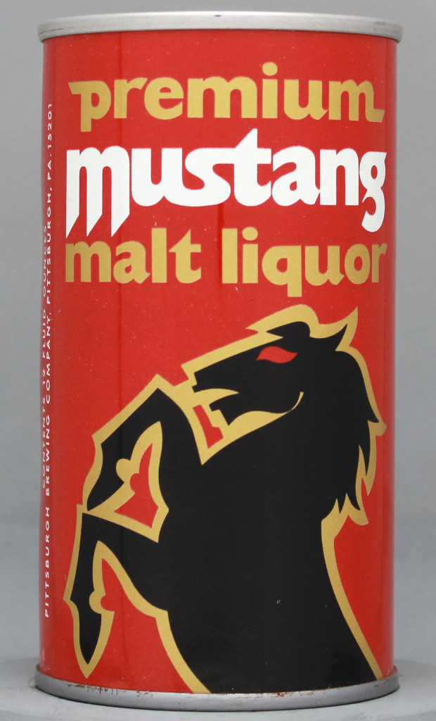 Mustang Premium Malt Liquor 12 Oz Tab Top Can