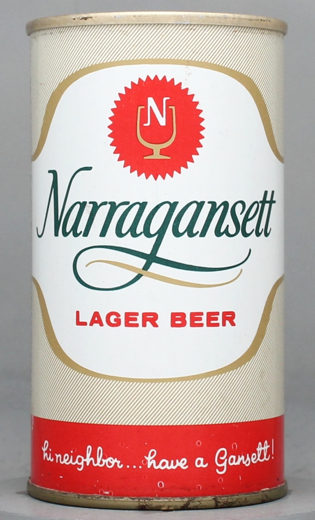 Narragansett Lager Beer 12 Oz Zip/Tab Top Can