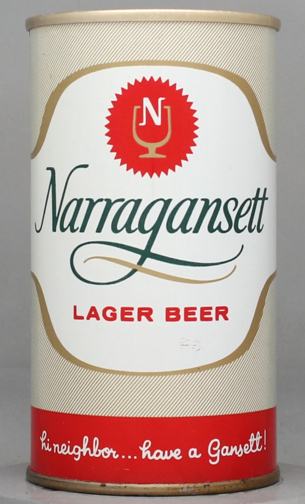 Narragansett Lager Beer 12 Oz Tab Top Can