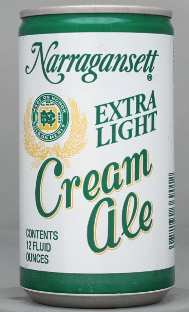Narragansett Extra Light Cream Ale 12 Oz Tab Top Can