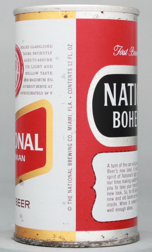 National Bohemian Light Beer 12 Oz Zip/Tab Top Can
