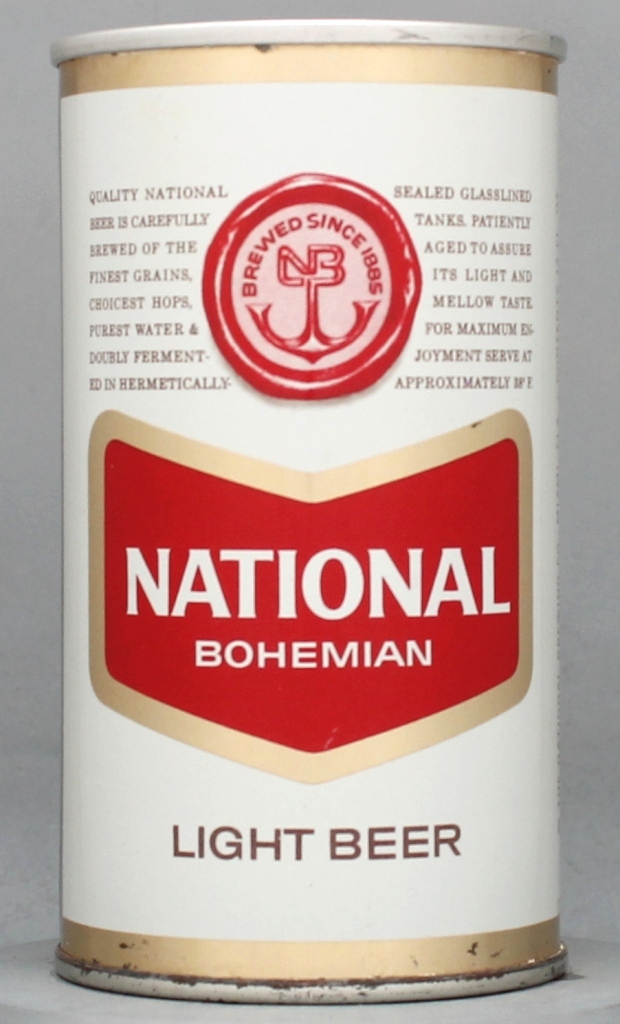National Bohemian Light Beer 12 Oz Zip Top Can
