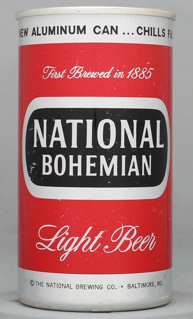 National Bohemian Light Beer 12 Oz Zip Top Can