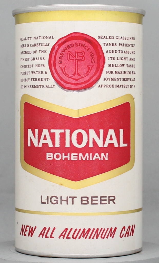 National Bohemian Light Beer 12 Oz Zip Top Can