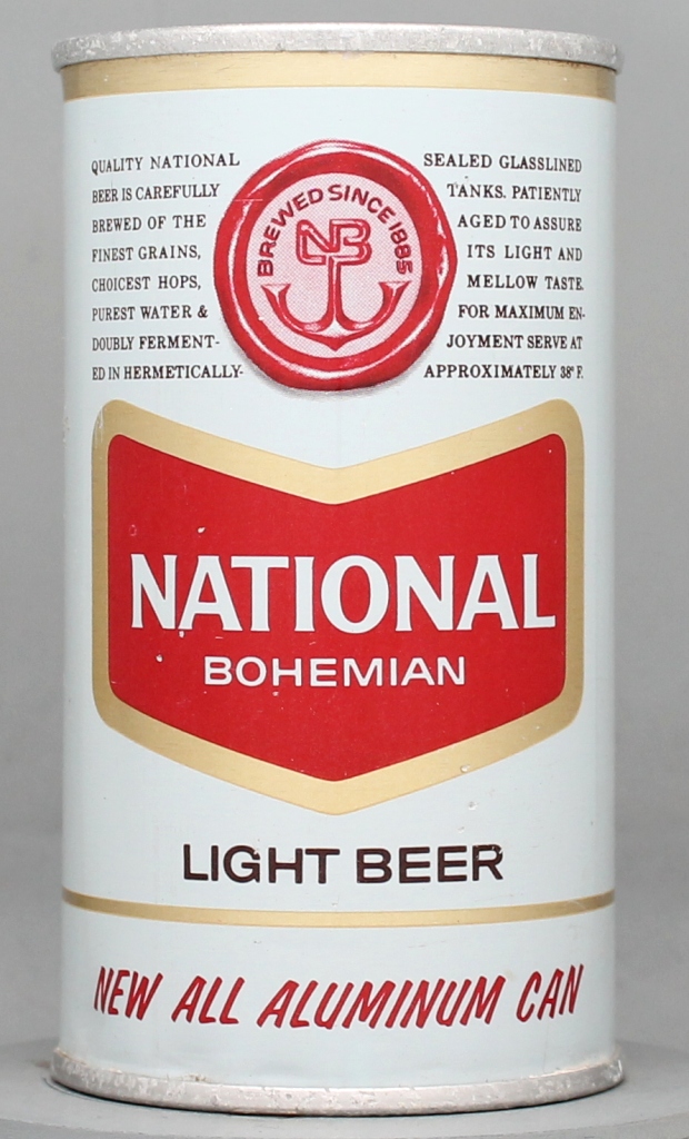 National Bohemian Light Beer 12 Oz Zip Top Can