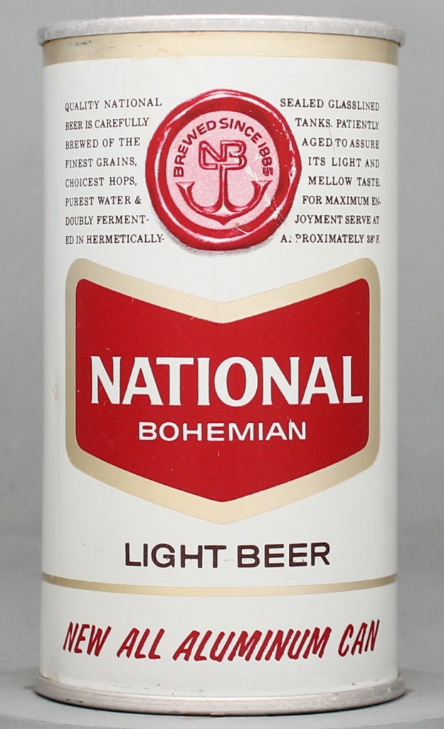 National Bohemian Light Beer 12 Oz Zip/Tab Top Can