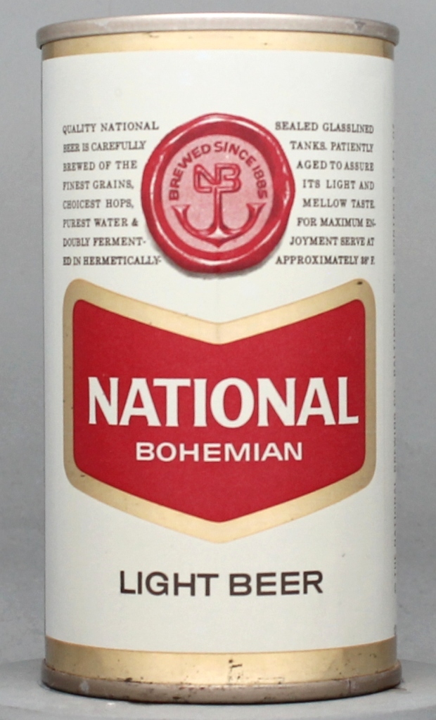 National Bohemian Light Beer 12 Oz Tab/Bank Top Can