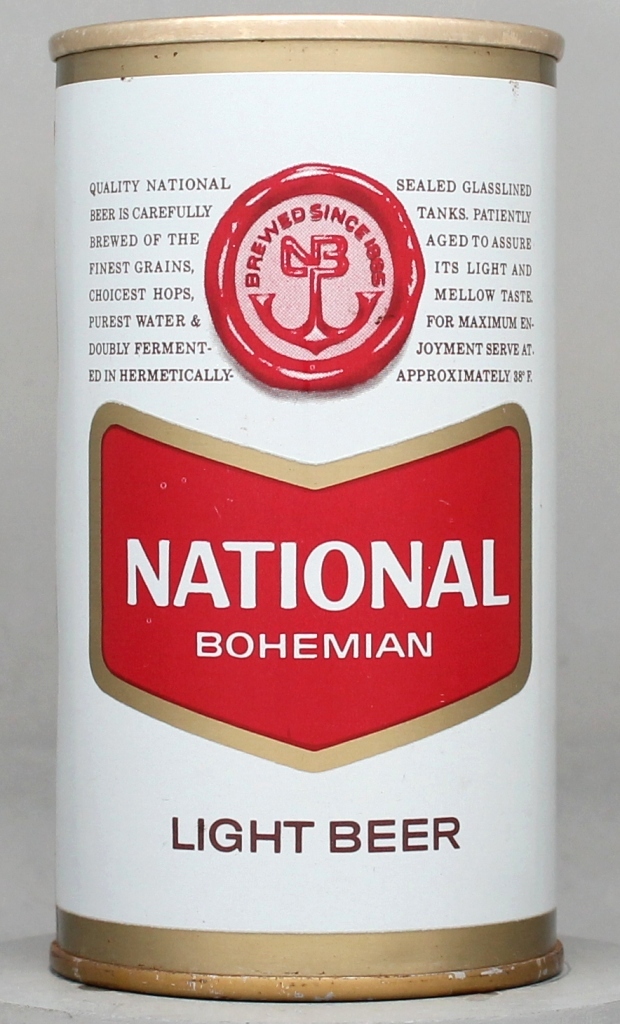 National Bohemian Light Beer 12 Oz Tab Top Can