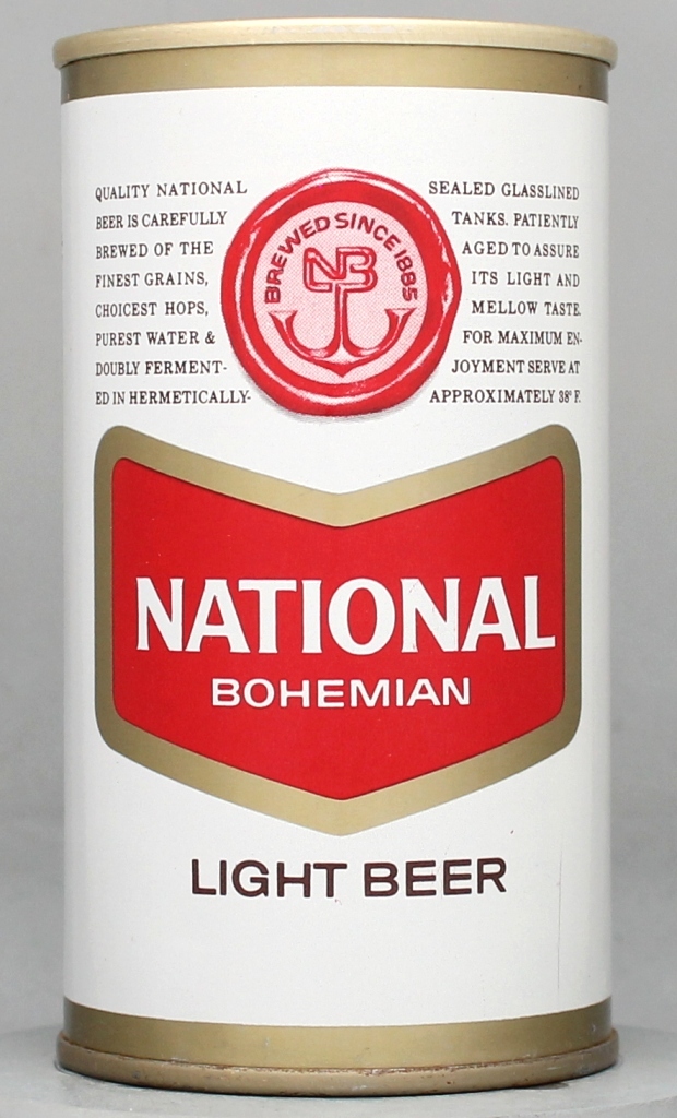 National Bohemian Light Beer 12 Oz Tab Top Can