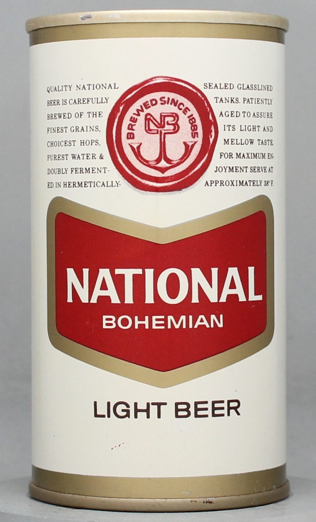 National Bohemian Light Beer 12 Oz Tab Top Can
