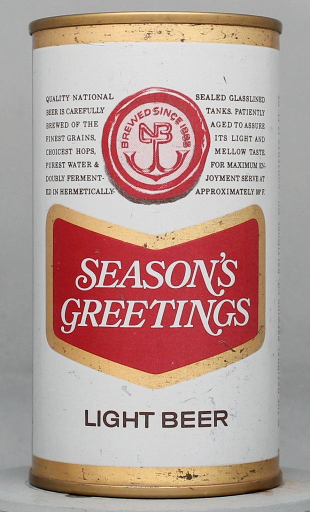 National Bohemian Light Beer 12 Oz Bank Can