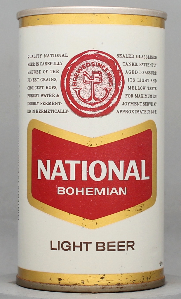 National Bohemian Light Beer 12 Oz Tab Top Can