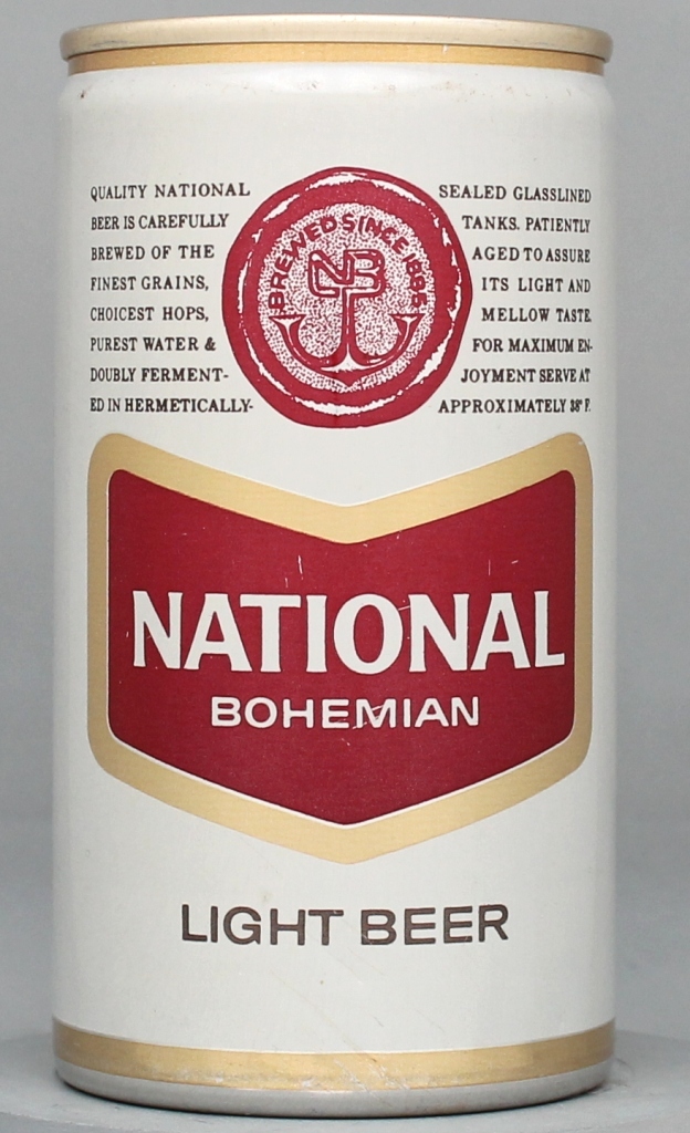 National Bohemian Light Beer 12 Oz Tab Top Can