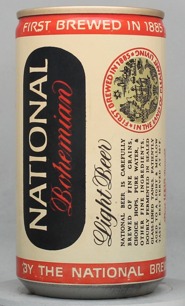 National Bohemian Light Beer 12 Oz Tab Top Can