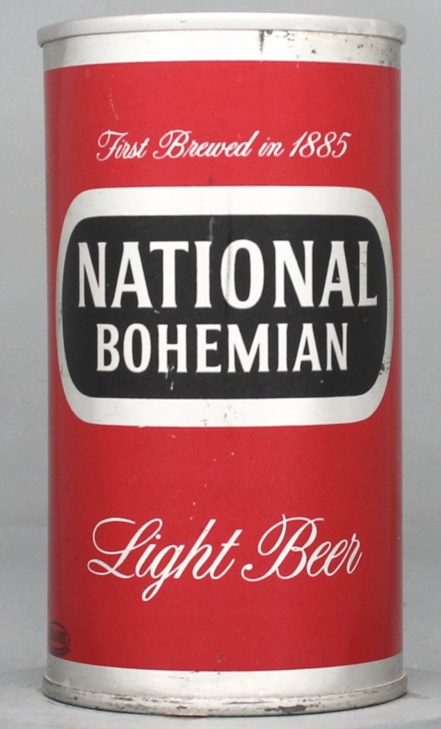 National Bohemian Light Beer 12 Oz Zip Top Can