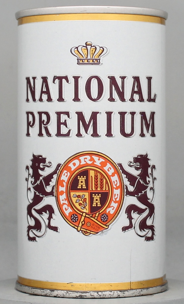 National Premium Pale Dry Beer 12 Oz Tab Top Can