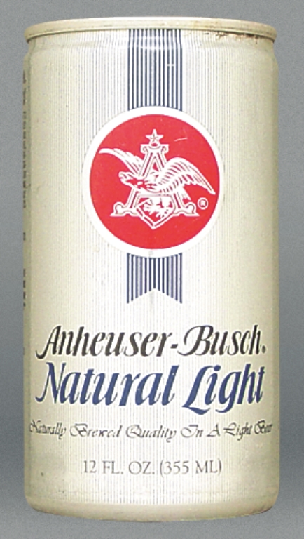 Anheuser-busch Natural Light Beer 12 Oz Tab Top Can